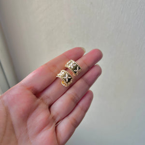 Cubic Zircon dainty hoops