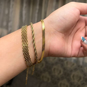 Milas, Rowena & Snake Bracelet Combo – Stylish Bracelet Set for Girls