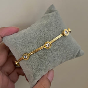 Stainless steel Roman Snake Chain Bracelet