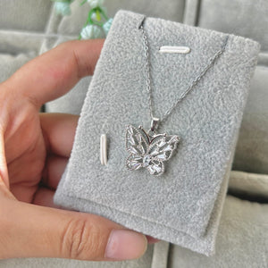 Elegent Silver Butterfly Necklace