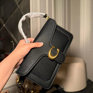 BLACK TABBY COACH SHOULDER BAG (WITH BOX)  26CM