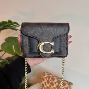 Coach Signature Wallet with Detachable Long Chain - Brown