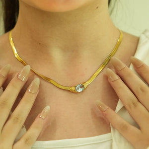 Zayra Luxe – 18K Gold-Plated Snake Chain