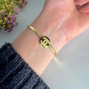 CC Bracelet With Snake Bone Chain