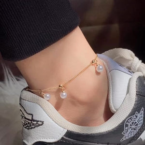 Pearl Anklet Stainless Steel