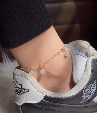 Pearl Anklet Stainless Steel