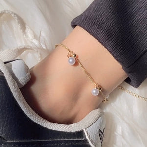 Pearl Anklet Stainless Steel