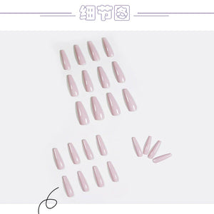 Laser Powder Gradient Acrylic Nail Patch With Stickers
