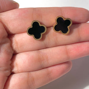 Black clover studs