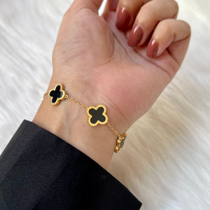 Black Van Cleef Gold Bracelet | Jewels By Zaib