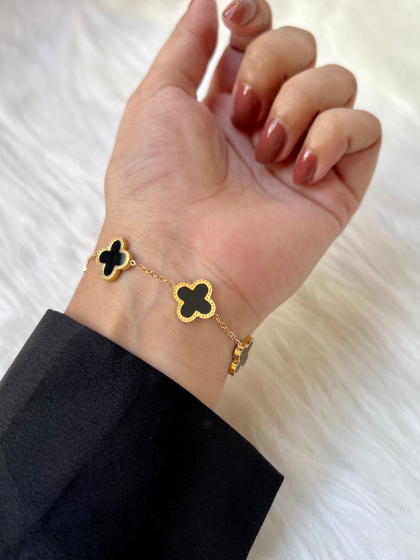Black Van Cleef Gold Bracelet Jewels By Zaib Jewelsbyzaib.pk