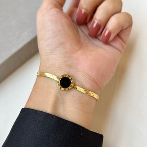 Herringbone black BVL bracelet